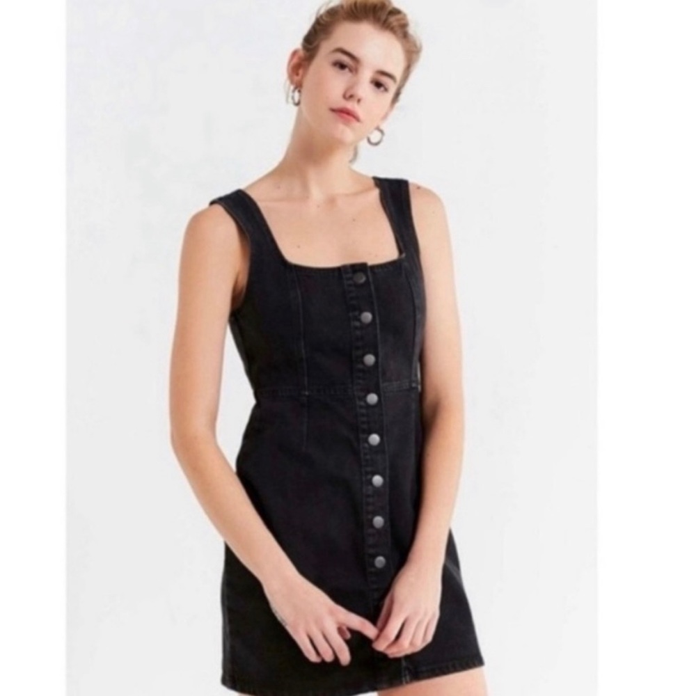 Urban Outfitters Black Denim Dress